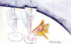 Das Paar mit der Muschel von Martina Konitzky