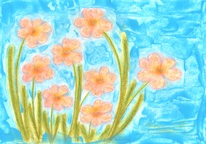 Frühlingserwachen Tulpen Tagetes