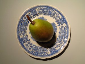 Villeroy und Boch Porzellan mit Birne von Martina Konitzky