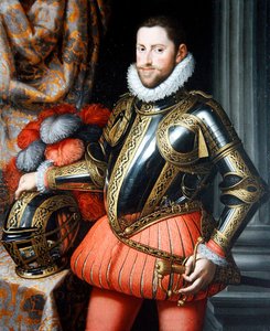 Porträt von Erzherzog Ernst von Österreich in Rüstung von Martino Rota