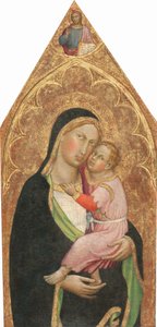 Madonna mit Kind, mit dem segnenden Christus (Mittelteil), ca. 1415-1420