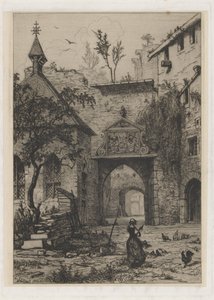 Eingang des Schlosses von Hollenfeltz