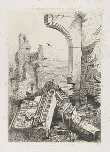 Ruine der Burg Bourscheid von Martinus Antonius Kuytenbrouwer jr.