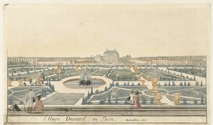 Ansicht von Haus De Voorst von Martinus Berkenboom