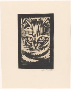 Porträt einer Katze von Martinus Brons (signed by artist)