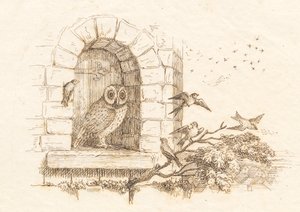 Illustration zu "Halvhundrede Fabler for Børn" von Hey von Martinus Rørbye