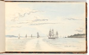 Küstenlandschaft mit Schiffen von Martinus Rørbye