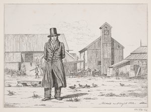 Peter Collet am Kupferwerk in Buskerud in Norwegen von Martinus Rørbye