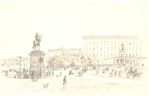 Stockholmer Schloss von Martinus Rørbye
