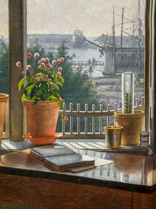 Blick aus dem Fenster des Künstlers (Detail)