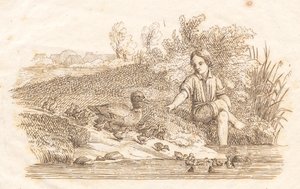 Illustration zu "Halbhundert Fabeln für Kinder" von Hey von Martinus Rørbye