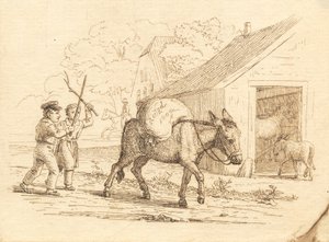 Illustration zu "Halvhundrede Fabler for Børn" von Hey von Martinus Rørbye