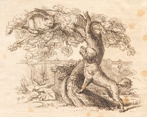 Illustration zu "Halvhundrede Fabler for Børn" von Hey von Martinus Rørbye