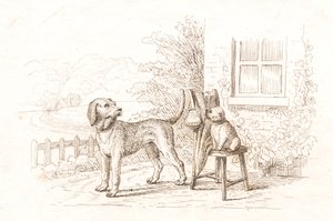 Illustration zu "Fünfzig Fabeln für Kinder" von Hey von Martinus Rørbye