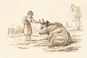 Illustration zu "Halvhundrede Fabler for Børn" von Hey von Martinus Rørbye