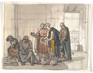 Hiob und seine Freunde von Martinus Rørbye
