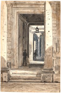 Palazzo Massimo alle Colonne. Rom 1835 von Martinus Rørbye