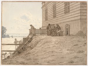 Partie bei der Eremitage, mit Blick auf den Strand von Martinus Rørbye