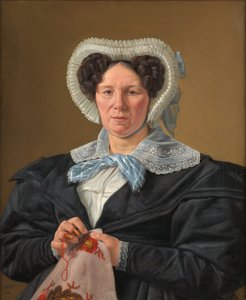 Die Mutter des Künstlers, Frederikke Eleonore Cathrine Rørbye, geb. Stockfleth von Martinus Rørbye