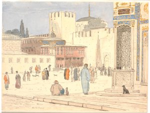 Der Platz vor Bab-i-Hümayun in Konstantinopel