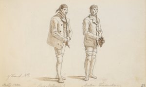 Zwei Gefangene aus dem Besserungshaus von Martinus Rørbye