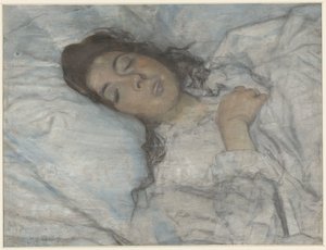 Schlafende Frau von Martinus van Andringa (signed by artist)