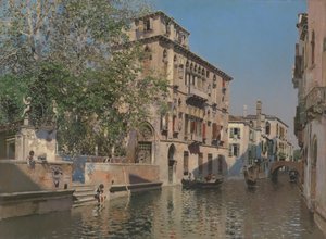 Ein Kanal in Venedig, ca. 1875 von Martín Rico y Ortega