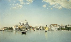 Blick auf Venedig in Richtung Santa Maria Della Salute von Martín Rico y Ortega