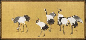Kraniche von Maruyama Okyo