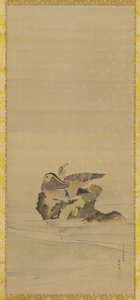 Mandarinenten, Edo-Periode, 18. Jahrhundert von Maruyama Okyo