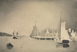 Hafenszene, 1850er oder 60er Jahre