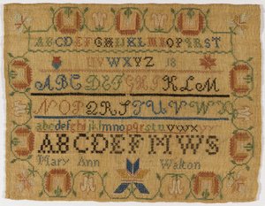 Stickerei von Mary Ann Walton