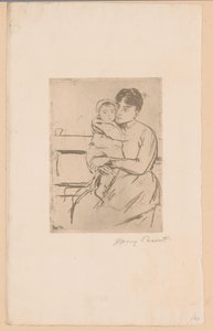Auf der Bank von Mary Cassatt (signed by artist)