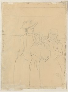 Im Omnibus [verso] von Mary Cassatt