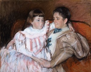 Louisine Havemeyer und ihre Tochter Electra, 1895 von Mary Cassatt
