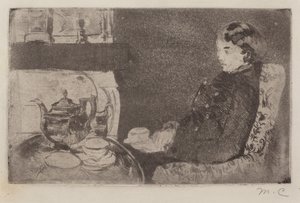 Lydia beim Nachmittagstee von Mary Cassatt