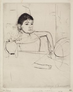 Mimi als Brünette von Mary Cassatt