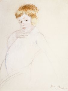 Studie für das Baby für Die Liebkosung von Mary Cassatt