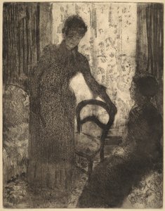 Der Besucher, ca. 1880 von Mary Cassatt