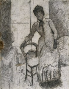 Der Besucher recto, ca. 1881 von Mary Cassatt