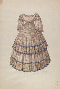 Kleid mit Reifrock von Mary E. Humes