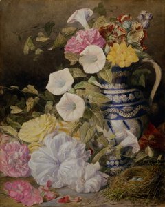 Stillleben mit einer Vase voller Blumen von Mary Elizabeth Duffield