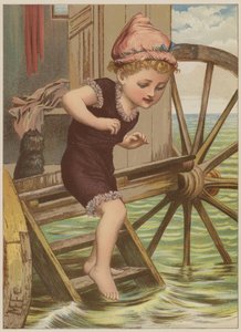 Mädchen kurz vor dem Schwimmen von Mary Ellen Edwards