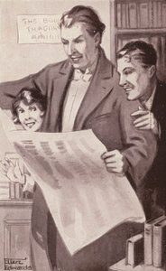 Illustration für Kipps von H.G. Wells (Lithografie)