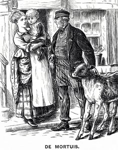 Illustration eines kleinen Mädchens, das von ihren Tanten und Onkel für einen Nachmittag betreut wird von Mary Ellen Edwards