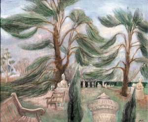 Chiswick House; Zedern und Sphinxe