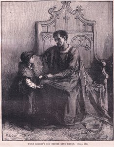 Herzog Roberts Sohn vor König Heinrich, 1106