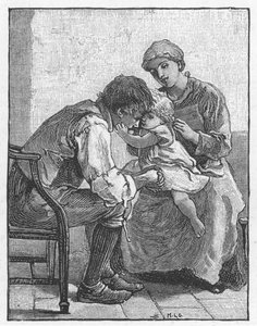Szene aus Silas Marner von George Eliot, 1882