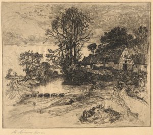 Landschaft mit Bauernhof von Mary Nimmo Moran
