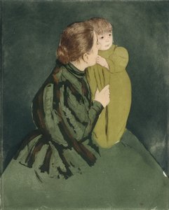 Bäuerin mit Kind, ca. 1894 von Mary Stevenson Cassatt